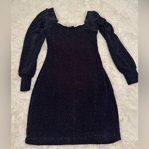 Sparkly blue mini dress